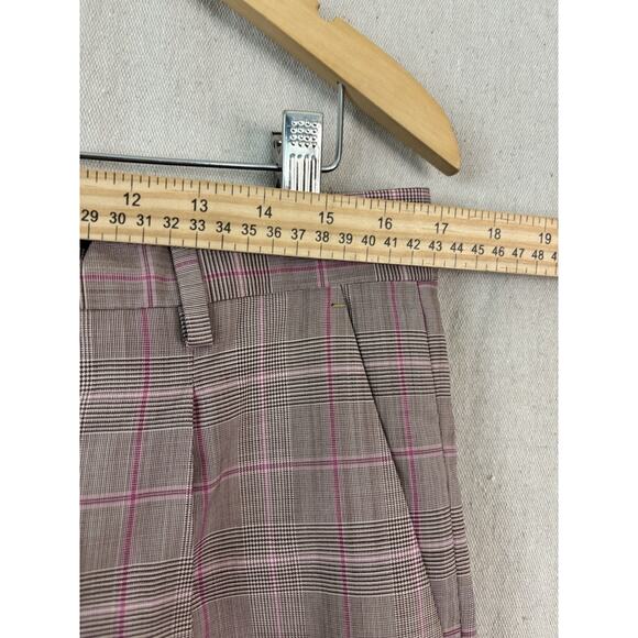 Brian Dales Mens Academia Hipster Plaid Tapered Slacks Size 34 X 34 Preppy Italy - Picture 4 of 9